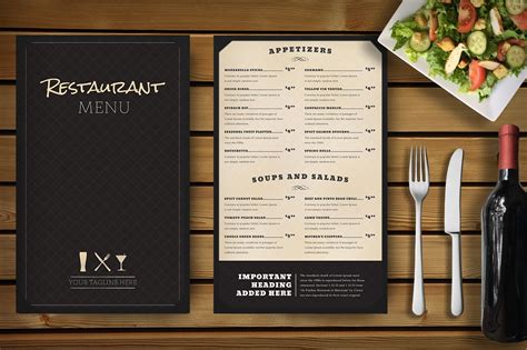 restaurant menu mockup print mockups creative market