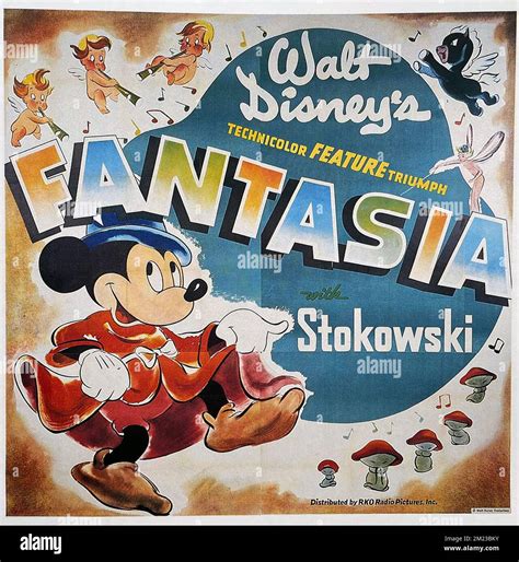 Fantasia 1940 Animated Musical Cartoon Series From Walt Disney Stock