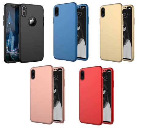 Iphone Xs Max 360° Full Cover Case Hoesje Incl Tempered Glass Extra