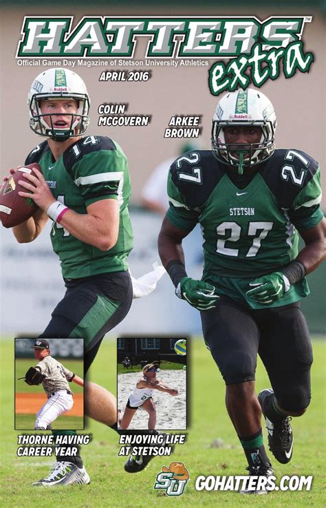 Hatters Extra April 2016 By Stetson University Athletics Issuu