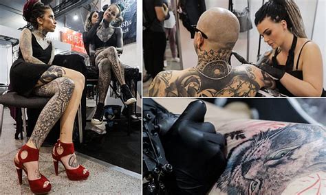 Tattoo Fans And Famous Artists Gather To Show Off Intricate Designs At A Moscow Tattoo