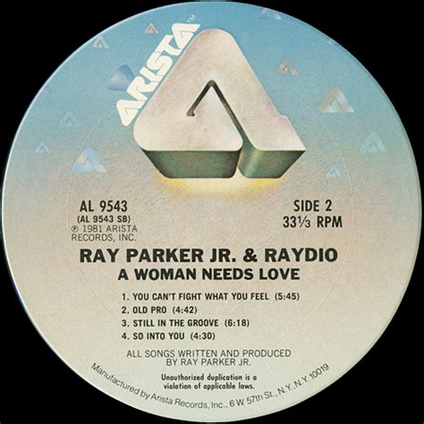 Ray Parker Jr And Raydio A Woman Needs Love Vinyl Album