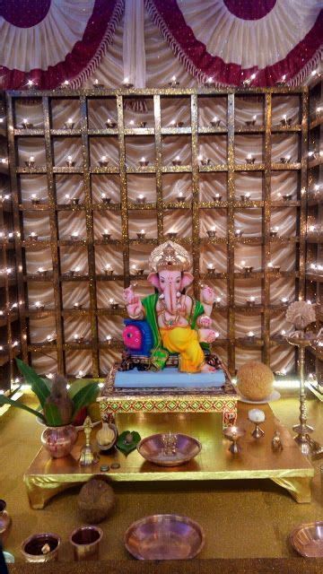 27 Best Trending Ganesh Chaturthi Decoration Ideas For Home 2019 Ganesh Chaturthi Decoration