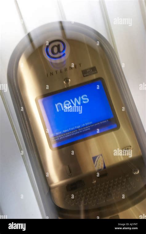 Internet Terminal At The Airport News Stock Photo Alamy