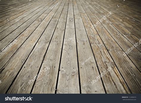 Texture Perspective Old Wood Floor Stock Photo 112309415