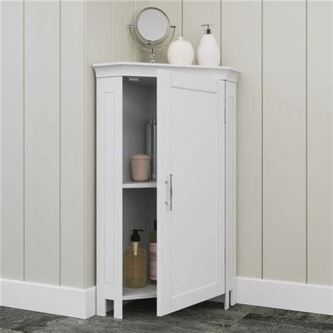 Riverridge Home Somerset Single Door Corner Cabinet White 06 137 Rona