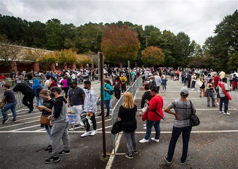 Also called ranked #voting, it's an #election system where voters use a ranked (or preferential) ballot to select more than one candidate and rank these choices according to their. Georgia breaks turnout record for the first day of early ...