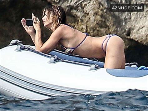 Elisabetta Canalis Sexy And Topless Seen During Vacation In Italy Aznude