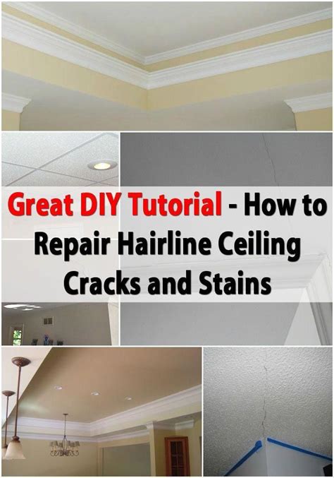 Ceiling cracks can be unsightly and annoying, but repairing them is not as difficult as it might seem. Great DIY Tutorial for Repairing Hairline Ceiling Cracks ...