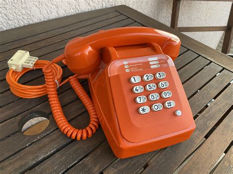 S63 Orange Clavier 1 In 2024 Pastel Kitchen Landline Phone Corded