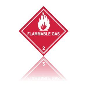 Class Flammable Gas Dangerous Goods Labels Labeline Eu