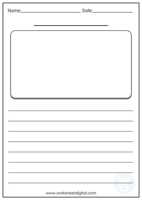 Blank Writing Template Worksheet Digital