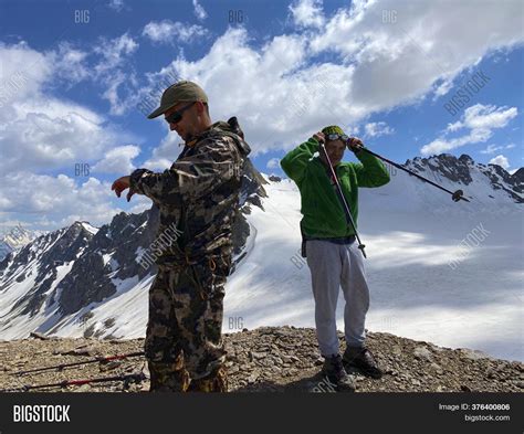Two Climbers Stand On Image And Photo Free Trial Bigstock