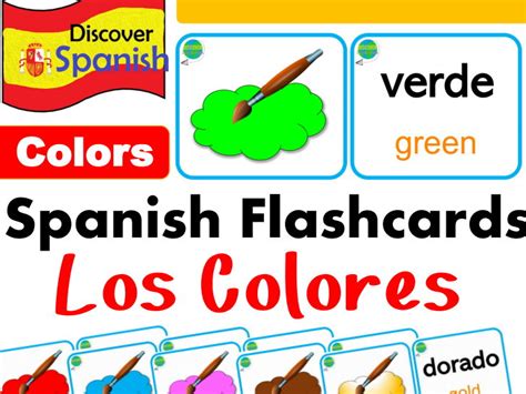 spanish colors bundle los colores posters worksheets flash cards my xxx hot girl