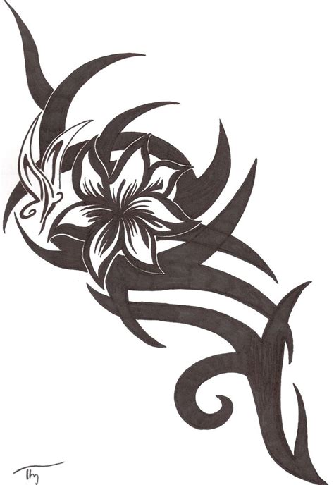 Tribal Flowerbutterfly Tattoo By Lechadias On Deviantart Tribal