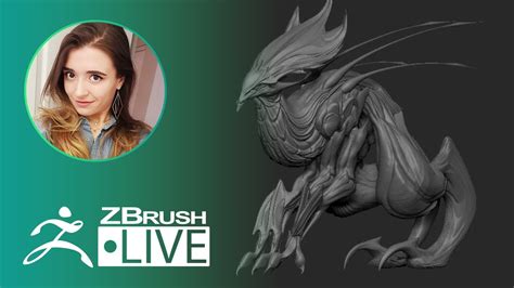 How To Quickly Concept A Monster In Zbrush Ashley A Adams A Cubed Zbrush Youtube