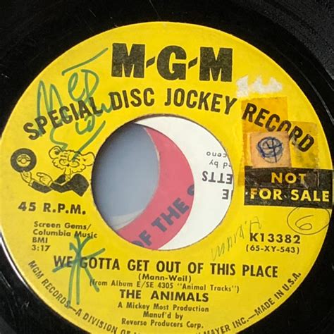The Animals Weve Gotta Get Out Of This Place 1965 Vinyl Discogs