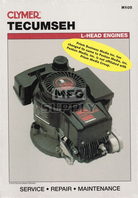 Tecumseh L Head Engines Repair Manual Small Engine Parts Mfg Supply