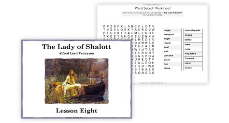 The Lady Of Shalott Lesson 8 Demonstrating Understanding Powerpoint