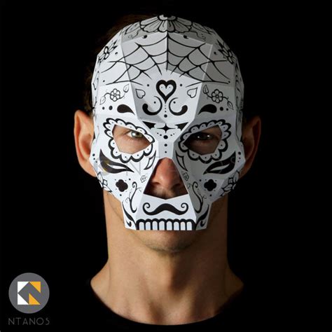 Sugar Skull Mask Papercraft Masks By Ntanos Made By You