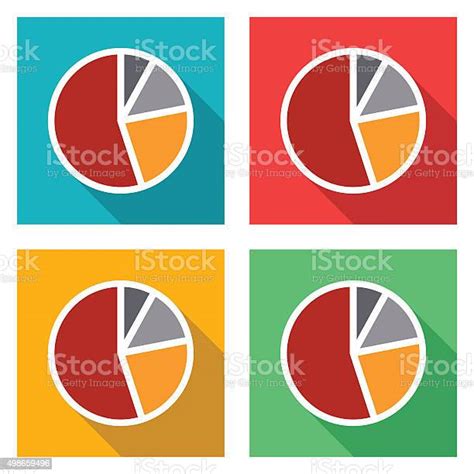 Pie Chart Graph Icons Vector Stock Illustration Download Image Now