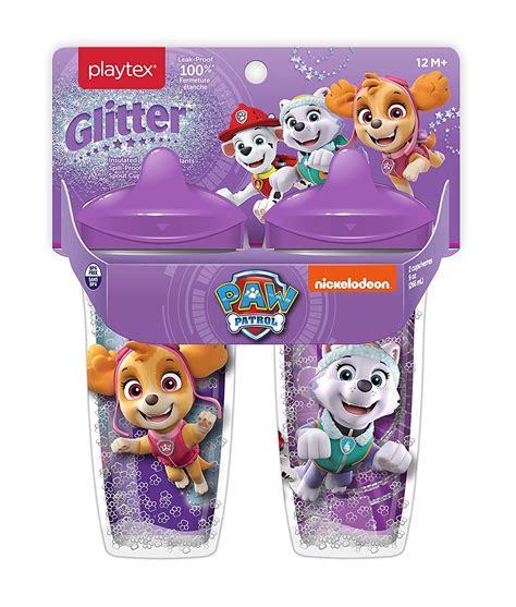Buy Playtex Sipsters Paw Patrol Girls Glitter Spout Sippy Cup 9 Oz 2