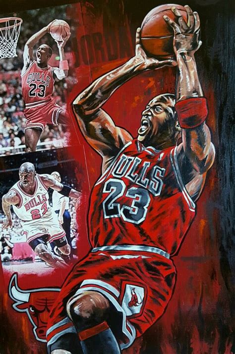 Clutch Shot 2016 35x25 Michael Jordan By Joshua Jacobs For Sale On