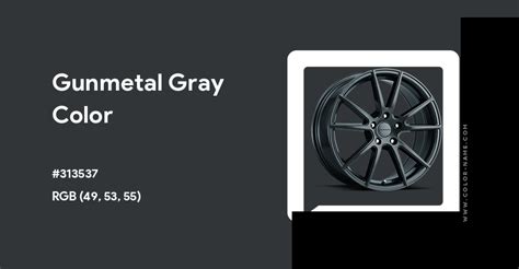 Gunmetal Gray Color Hex Code Is 313537