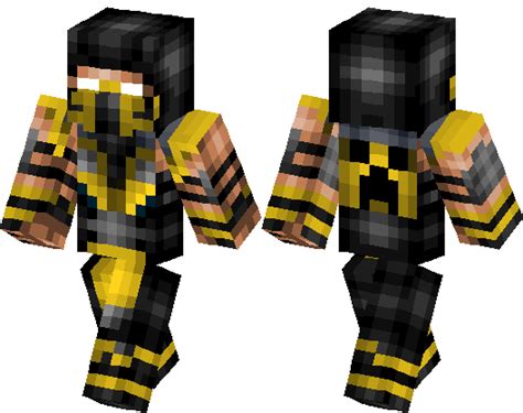 Scorpion From Mortal Kombat Most Accurate Minecraft Skin