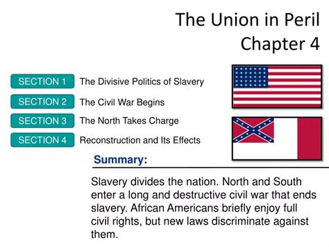 Ppt The Union In Peril Chapter 4 Powerpoint Presentation Free