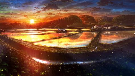 Wallpaper Preview Anime Landscape Sunset For Wallpaper Engine Youtube