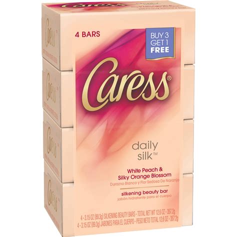 Unilever Caress Daily Silk Beauty Bar 4 Ea