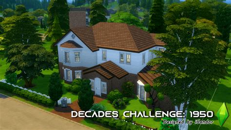 Mod The Sims The Decades Challenge 1950s House No Cc