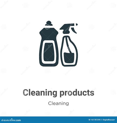 Icono Vectorial De Productos De Limpieza En Fondo Blanco Símbolo De Icono De Productos De