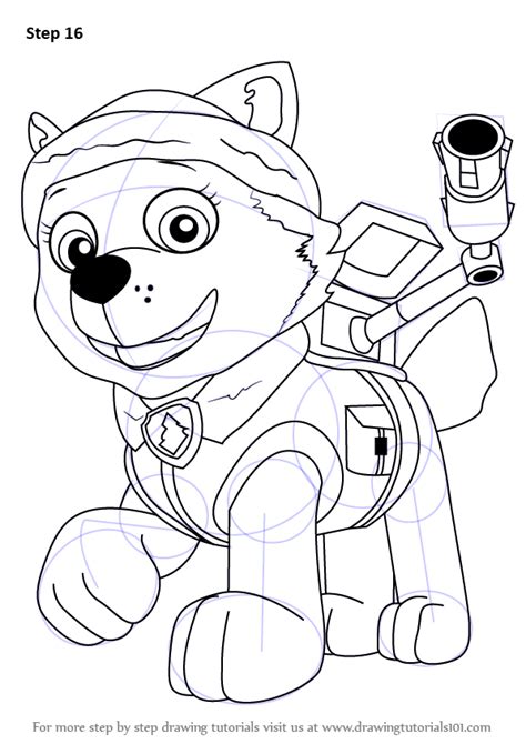 Remember no pup is too small! Learn How to Draw Everest from PAW Patrol (PAW Patrol) Step by Step : Drawing Tutorials