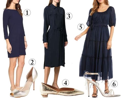 Best Color Shoes To Wear With A Navy Dress Outfit Ideas
