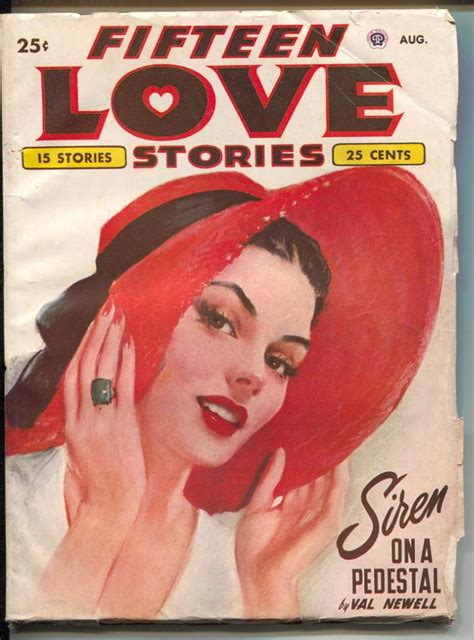Fifteen Love Stories 4 81949 Female Pulp Authors Pin Up Girl Cover
