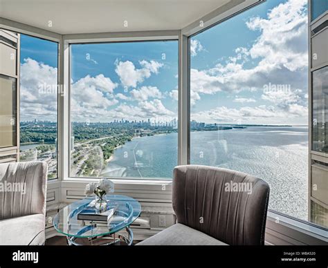 Toronto Waterfront Condo With Lake Views Stock Photo Alamy