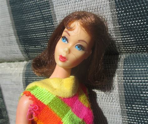 Vintage Barbie Tnt Marlo Flip Doll Brownette Twist N Turn 1969 Mod Long Lashes Etsy
