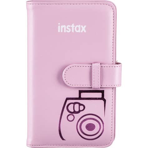 fujifilm instax mini wallet album pink 600015572 bandh photo