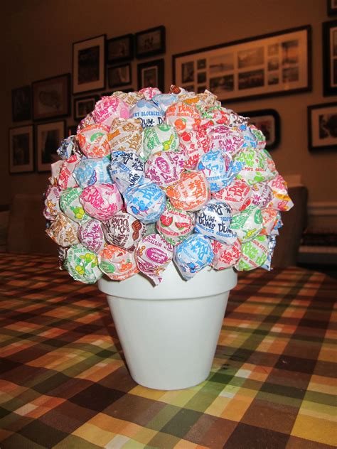 Dum Dum Lollipop Bouquet Using A Flower Pot Paint Lollipops And A