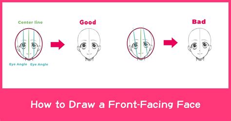 How To Draw A Front Facing Face Anime Art Magazine