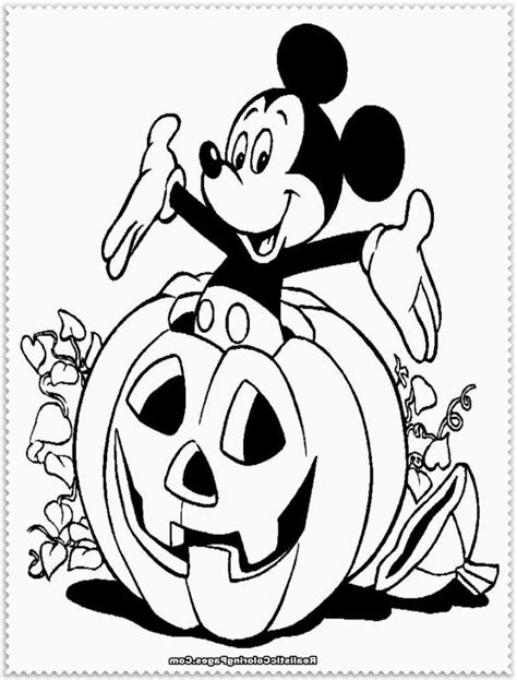 Halloween Mickey Mouse Coloring Pages Coloring Home