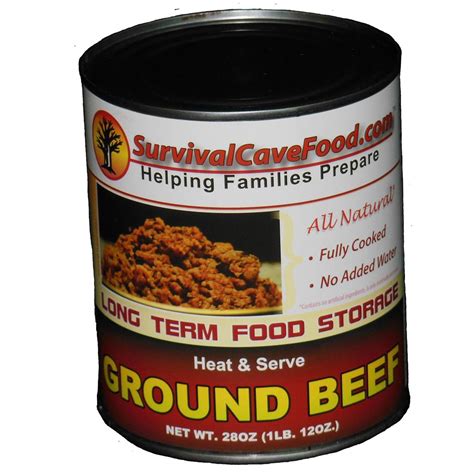 Survival Cave Food® Canned Ground Beef 12 Pk 28 Oz Cans 235562