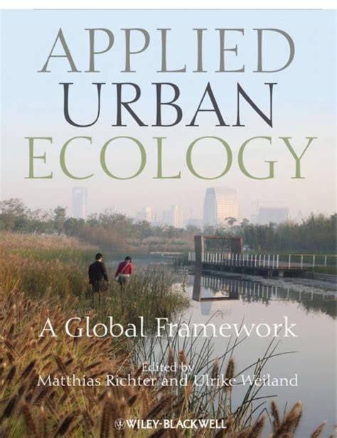 The Cover Of Applied Urban Ecology Featuring Two People Walking On A
