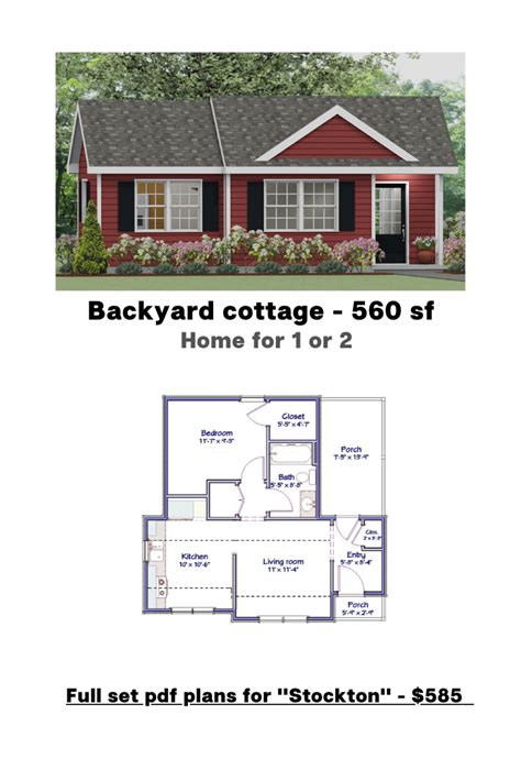 This Is One Of Our Small Backyard Cottage Designs Plans Are Available