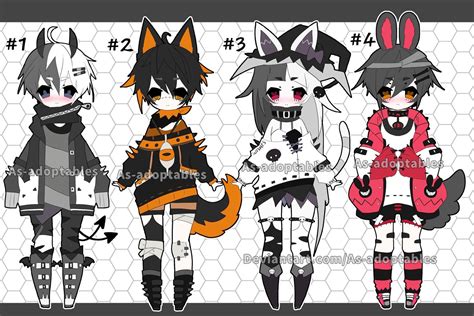 Kemonomimi Adoptable Batch Closed By As Adoptables On Deviantart