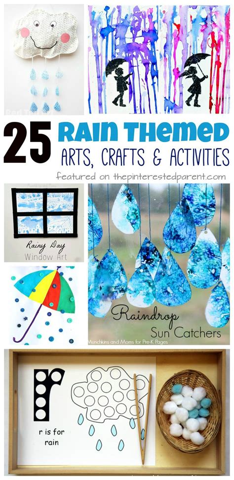 25 Rain Themed Arts Crafts And Activities The Pinterested Parent