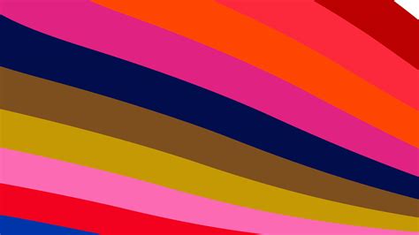 Free Colorful Curved Stripes Background Illustration
