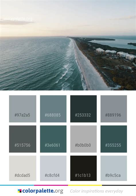Sea Coastal And Oceanic Landforms Coast Color Palette